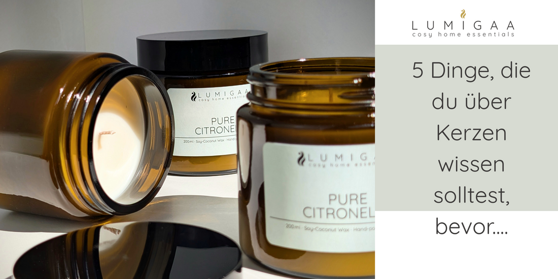 Kerze im Glas Tiegel Citronella Kerze mit Deckel