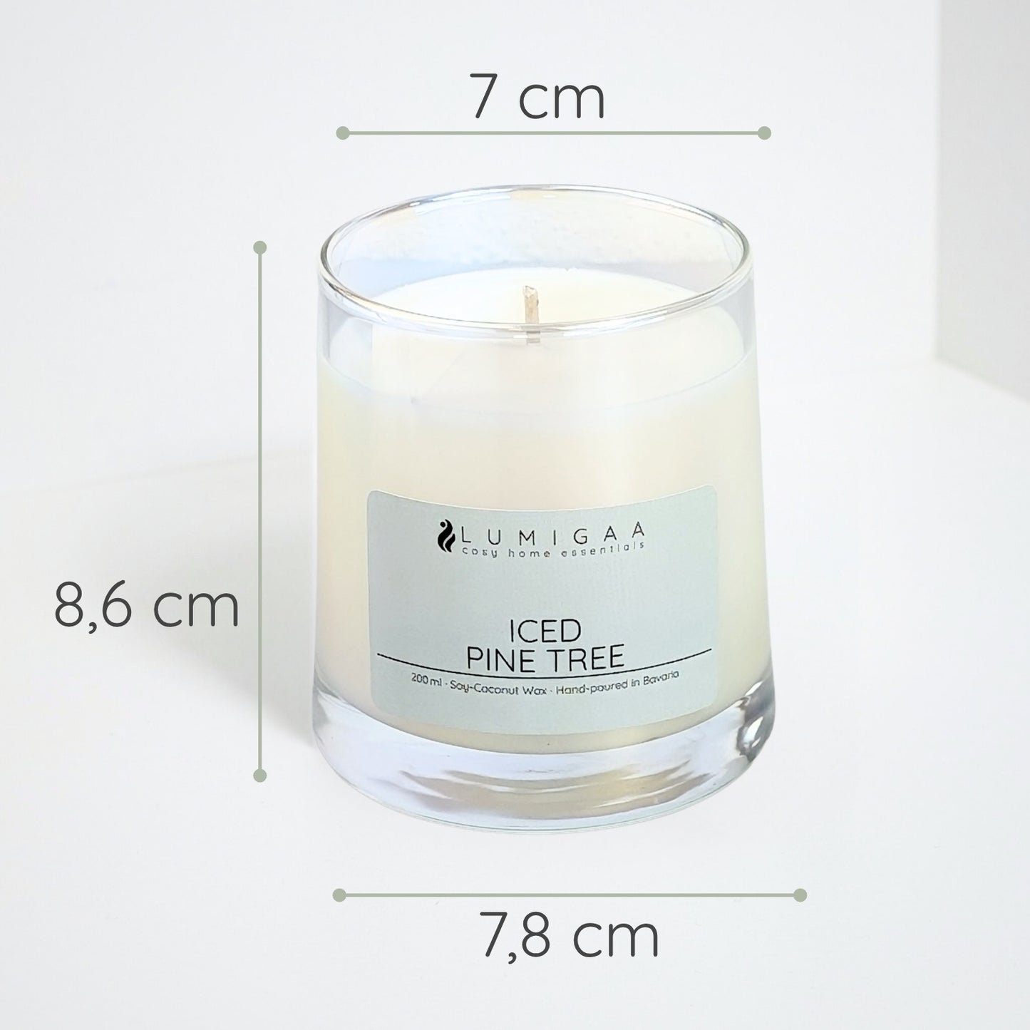 Kerze "AYVA" - Iced Pine Tree