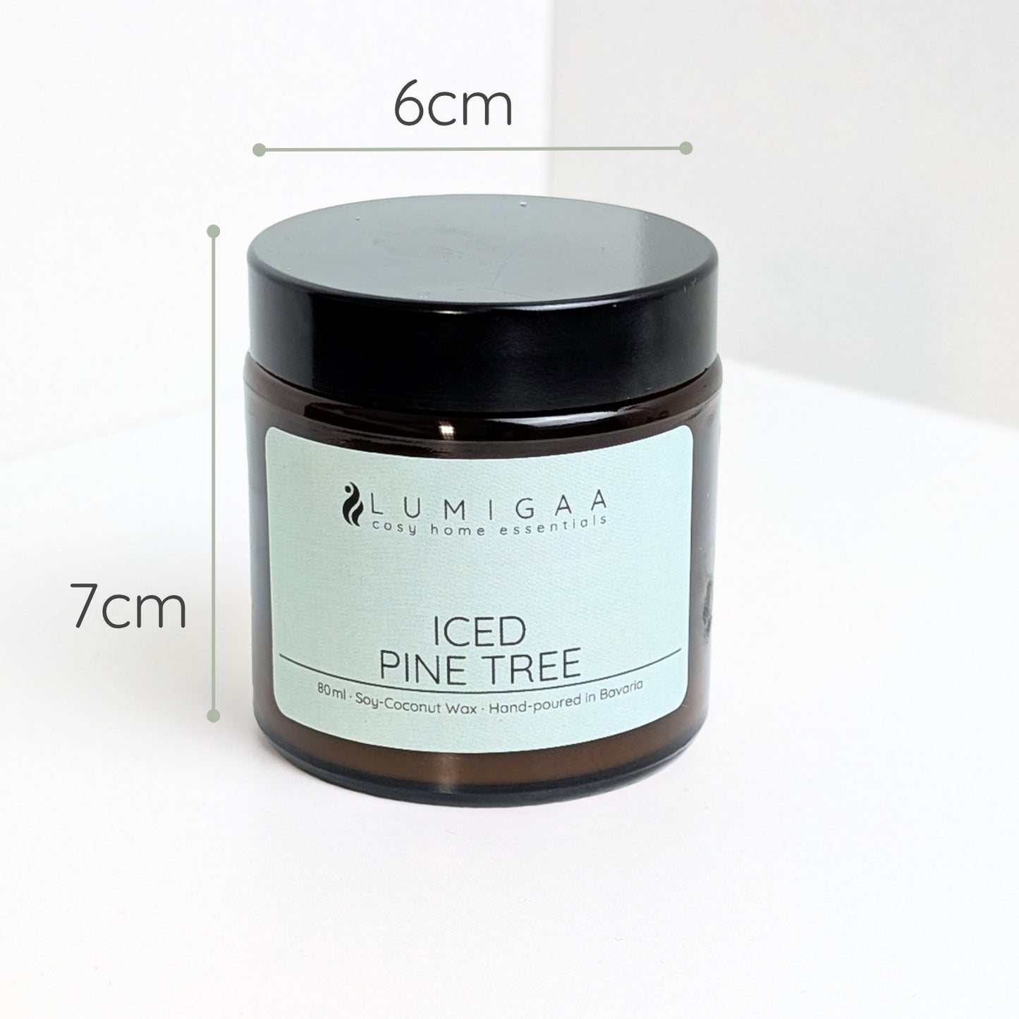 Kerze "NURA" small - Iced Pine Tree