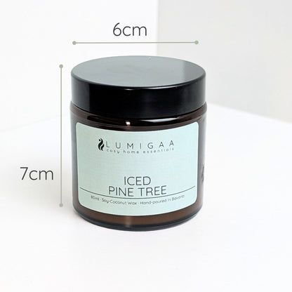 Kerze "NURA" small - Iced Pine Tree