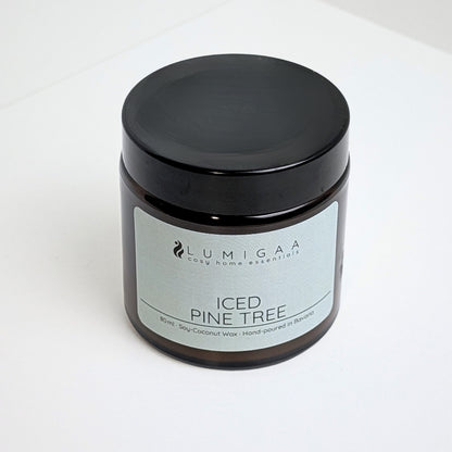 Kerze "NURA" small - Iced Pine Tree