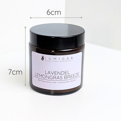 Kerze "NURA" small - Lavendel Lemongras Breeze