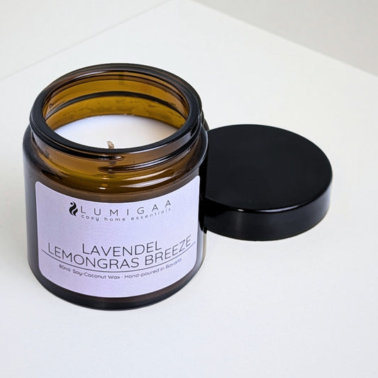 Kerze "NURA" small - Lavendel Lemongras Breeze