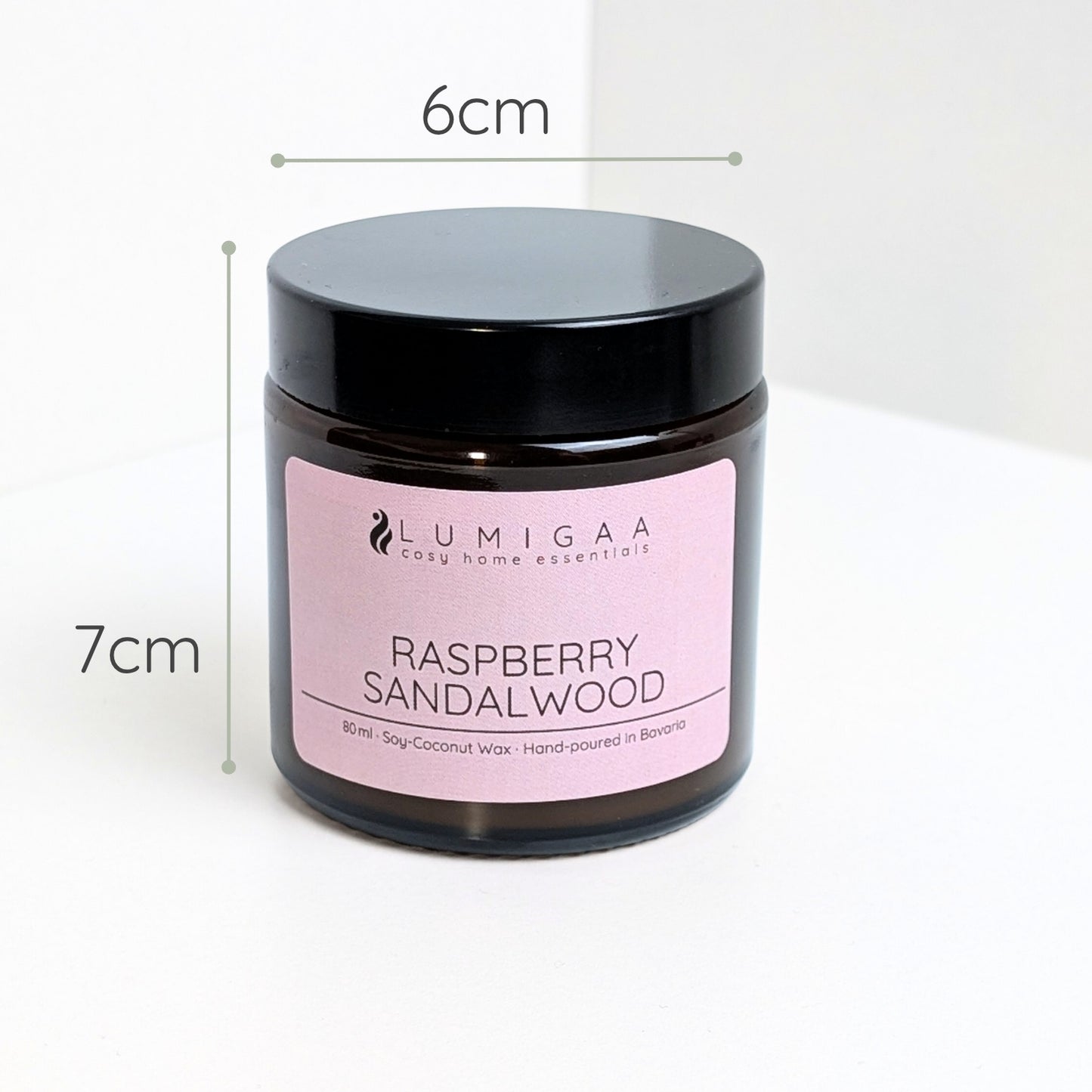 Kerze "NURA" small - Raspberry Sandalwood