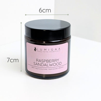 Kerze "NURA" small - Raspberry Sandalwood