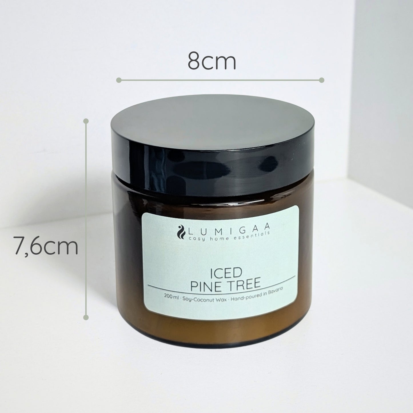 Kerze "NURA" - Iced Pine Tree