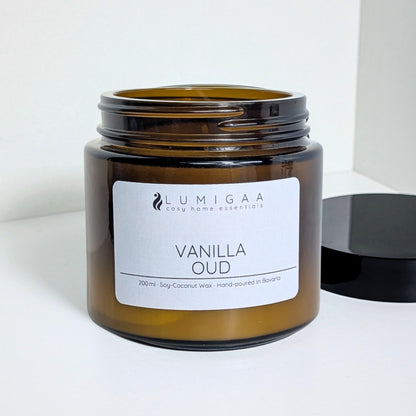 Kerze "NURA" - Vanilla Oud