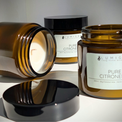 Kerze "NURA" - Pure Citronella