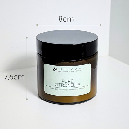 Kerze "NURA" - Pure Citronella