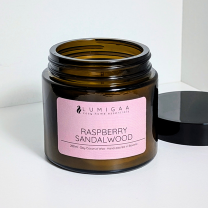 Kerze "NURA" - Raspberry Sandalwood