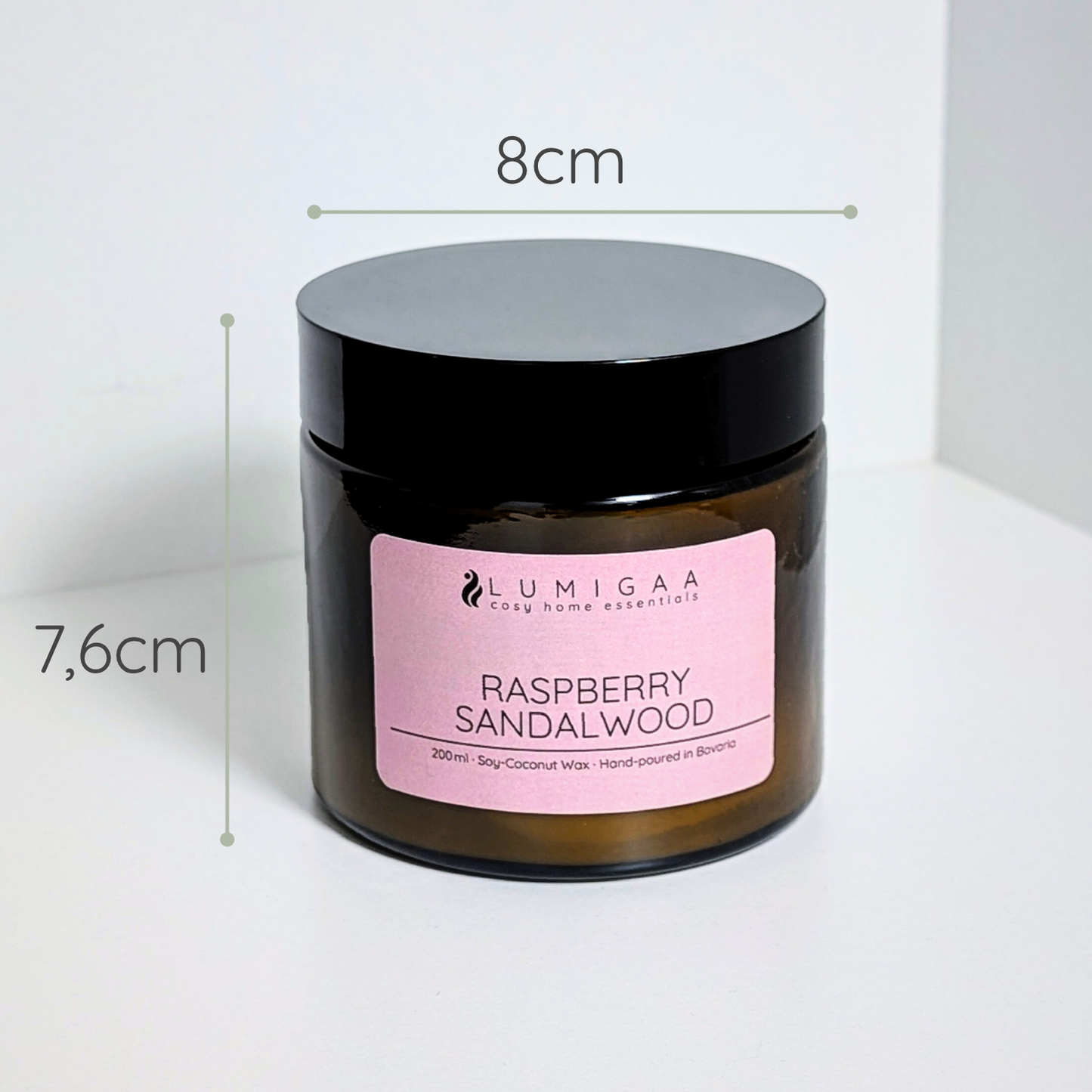 Kerze "NURA" - Raspberry Sandalwood