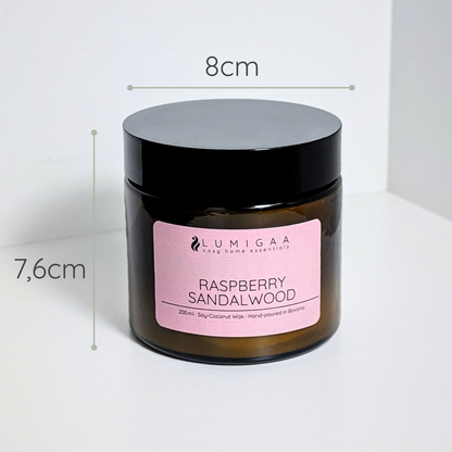 Kerze "NURA" - Raspberry Sandalwood